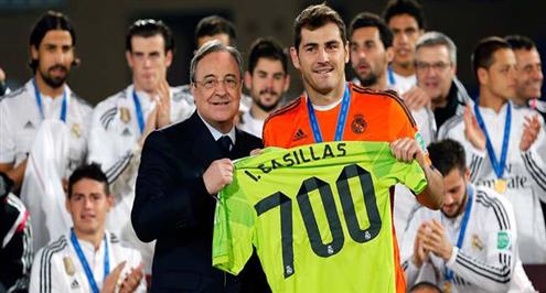 تقرير.. كاسياس يحتفل بمونديال الأندية ومباراته الـ700 بقميص الريال